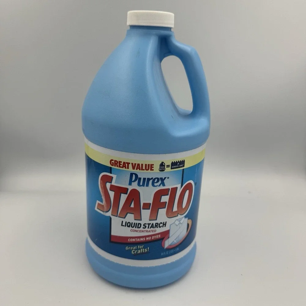 Purex Sta Flo Liquid Starch Concentrated 64 Oz Crafts Discontinued NEW Sealed